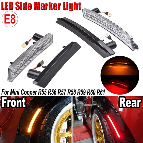 For Mini Cooper R55 R56 R57 R58 R59 R60 Front Rear Bumper LED Side Marker Light - 第 1/29 張圖片