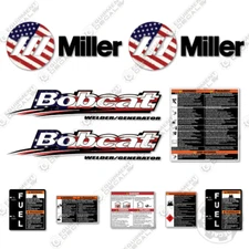 Fits Miller Bobcat Decal Kit (CUSTOM AMERICAN FLAG) - 7 YEAR VINYL 3M VINYL!