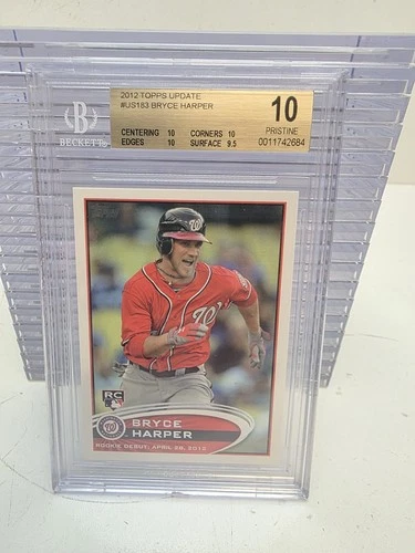 2012 Topps Update BRYCE HARPER Rookie debut #US183.  BGS 10 PRISTINE   MVP    RC