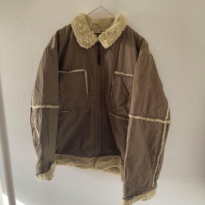 ジャケット・アウター 80s ISSEY MIYAKE I.S. leather jacket Issey Miyake 80s Mouton Leather Jacket Brown Men's Size M #FD AHA