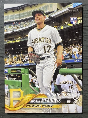 2018 Topps Update #US130 Austin Meadows RC Pittsburgh Pirates Rookie Debut