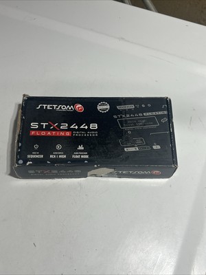 Stetsom STX2448 FLOATING DSP CROSSOVER EQ DIGITAL AUDIO PROCESSOR NOB OPEN BOX