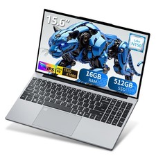 Gaming Laptop, 15.6 Inch Laptop Computer with N150 Processor(up to 3.6GHz), 1...