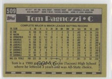 1990 Topps Blank Front Tom Pagnozzi #509 0w6
