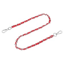 32" Handtaschenband mit Schnalle für Schulter und Schultergurt (rot + silber)