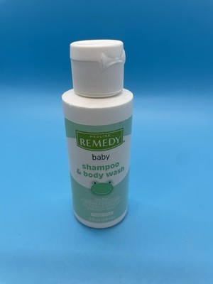 Remedy Baby Shampoo & Body Wash Tear Free Powder Scent Flip Top 2 oz. 2 Count
