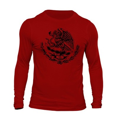 Mexico Mexican Flag Eagle Long Sleeve T-Shirt