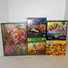 5 1000 Piece Jigsaw Puzzle Collection