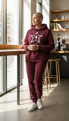 KangaROOS ladies hoodie, hooded jumper burgundy size 32 NWT