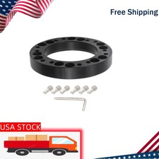 12mm Black Aluminum Steering Wheel Spacer Hub Adapter Kit For Momo