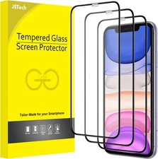 JETech Full Coverage Screen Protector for iPhone 11/iPhone Transparent/Green 