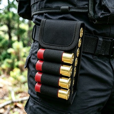 MOLLE Bullets Bag 16 Rounds Shotshell Accessory Bag for Belt Waistband Magazine