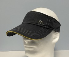 McDonald s Timeless Elements Dark Gray Adjustable Visor Hat Employee Uniform Cap