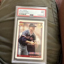 1991 Topps Desert Shield #652 KEVIN ROMINE PSA 9 RED SOX ***RARE HIGH GRADE***