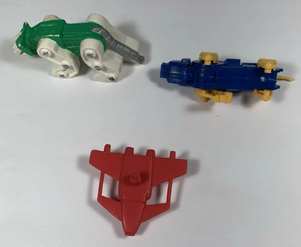 Винтажный VOLTRON игрушки (резиновый зеленый лев) фигурка детали лот - Изображение 3 из 4