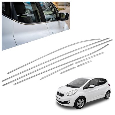 Under Side Window Trims for Kia Venga (YN) 2010-2019 Chrome Polished