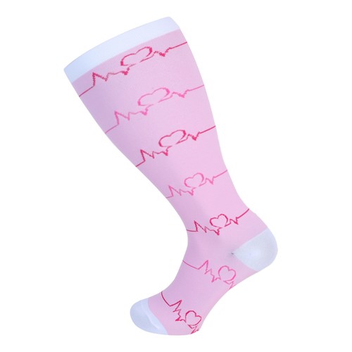 Plus Size Compression Socks 20-30mmhg Extra Wide Calf Knee High Stocking 2XL-7XL - Picture 18 of 45