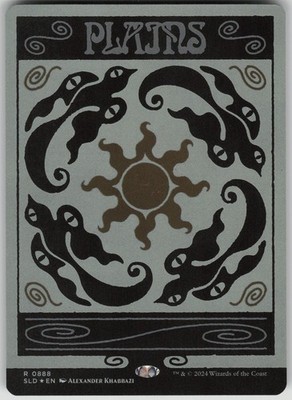 MTG Plains 0888 Rainbow Foil Foil NM Secret Lair Drop Series Magic