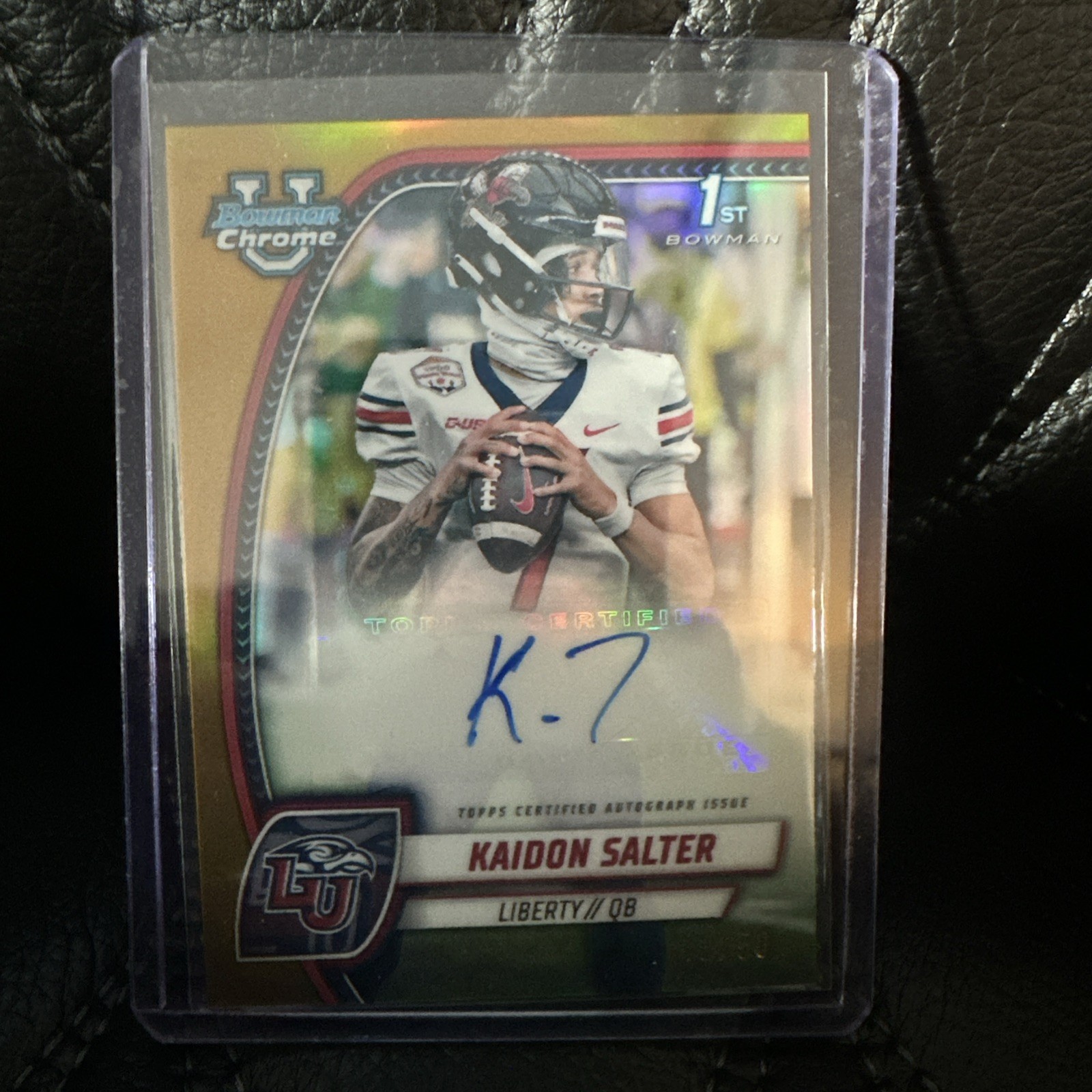 2024 Bowman U Chrome Kaidon Salter True Gold Refractor 1st Auto /50 Rookie RC