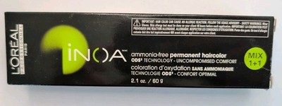 L'Oreal iNOA Mix 1+1 Ammonia-Free Permanent Hair color 6.1/6B