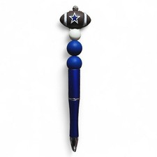 Dallas Cowboys Football NFL Team Beaded Ballpoint Twist Pen