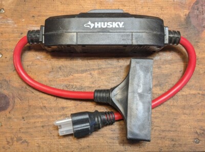 Husky 15 Amp In-Line GFCI with Power Block