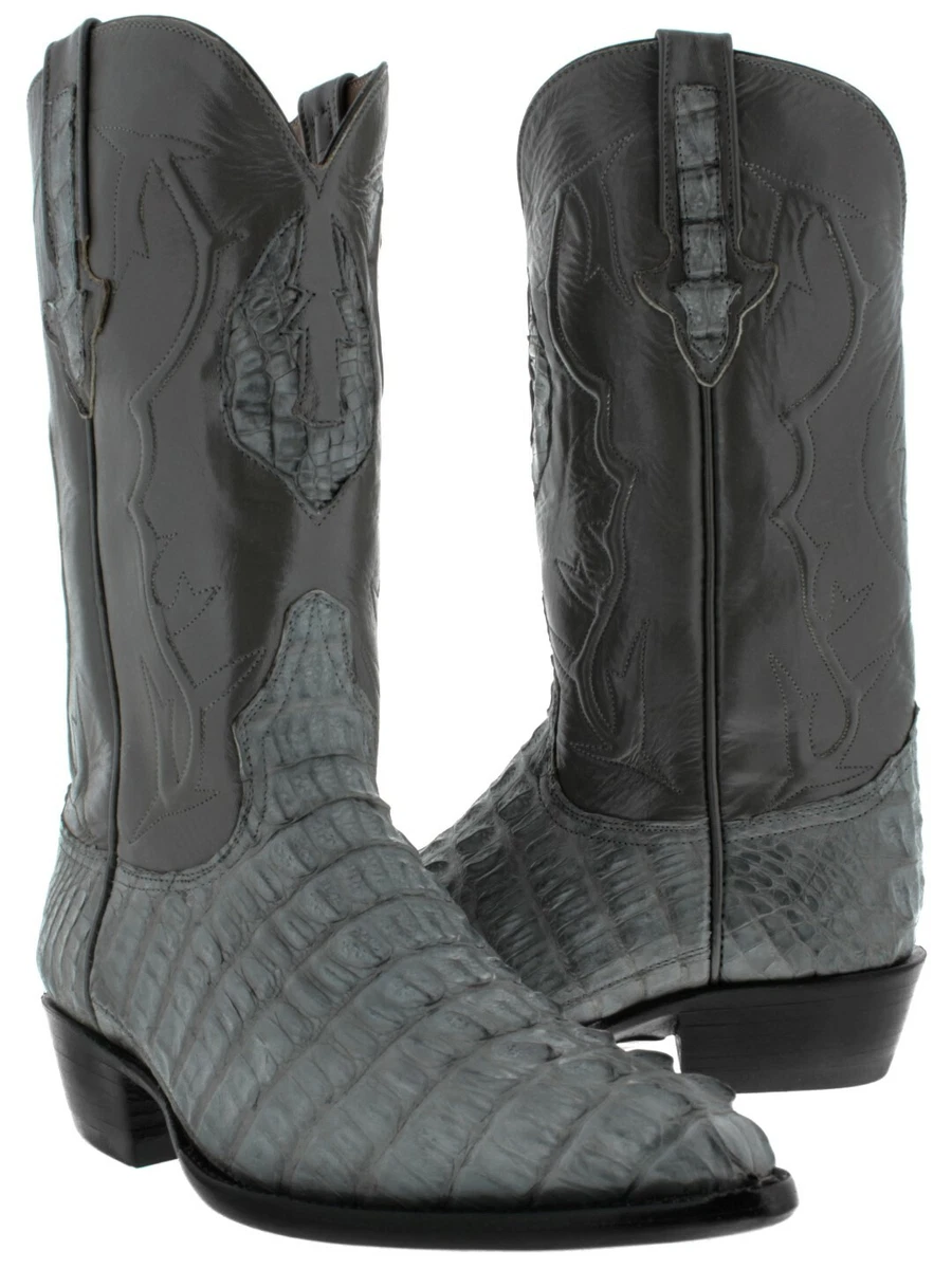 Grey crocodile best sale boots