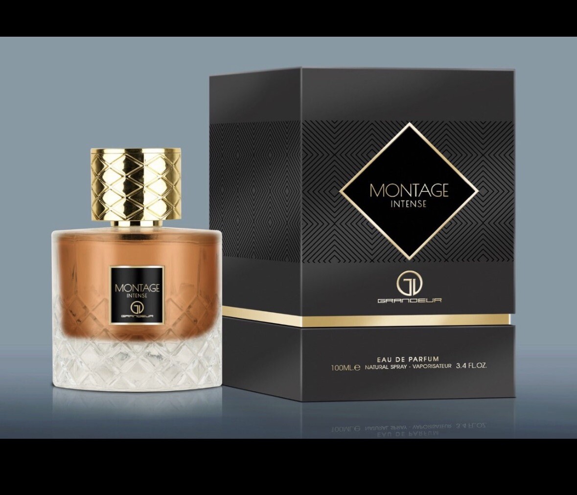 MONTAGE INTENSE アラビア香水 EDP 100ml Montage Intense EDP Perfume By Grandeur Lattafa 100ML