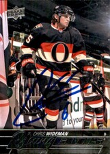 Chris Wideman Signed 2015-16 Upper Deck Young Guns Rookie card Ottawa Senators