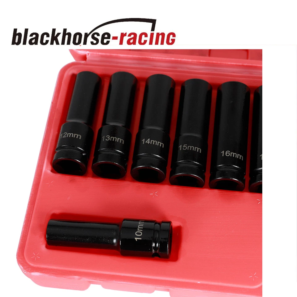 15 Pcs 1/2-Inch Drive Deep Impact Socket Set 6 Point Metric, (10-24 mm) | 4883 - Image 4 of 4