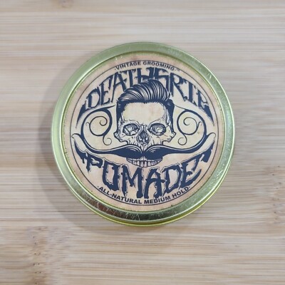 Death Grip Pomade Medium Hold/Medium Shine (Men s Gel, Mousse, Styling Foam)-NEW