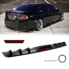 34 Rear Bumper Diffuser Spoiler W Reflective Strips For Acura Integra Gs Gsr