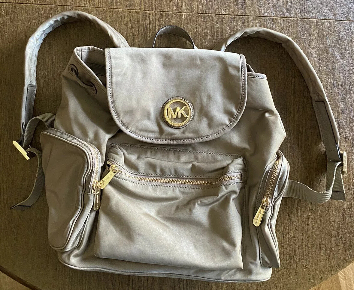 Michael Kors Nylon Cargo Backpack Tan | eBay display picture 2