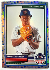 Sebastian Norman 2023 USA Baseball Stars and Stripes Blue Star Silver Refr #36