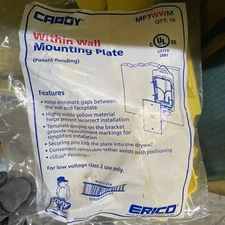 (C) (QTY 10) Caddy MP1WWM With Wall MTG Plate