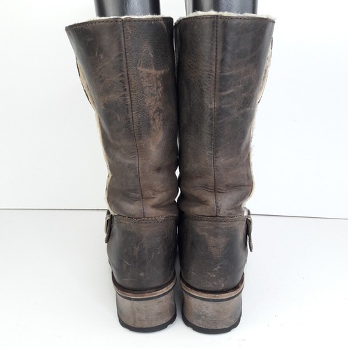Cat Boots Womens UK 7 EUR 40 Brown Anna Leather Heel Buckle Ladies Pull On - Picture 7 of 20
