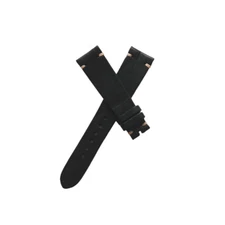 20mm Black leather Watch Strap for Rolex / Patek Philippe / Cartier