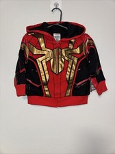 New Disney Store Boy Spiderman Costume Jacket Marvel Size 2