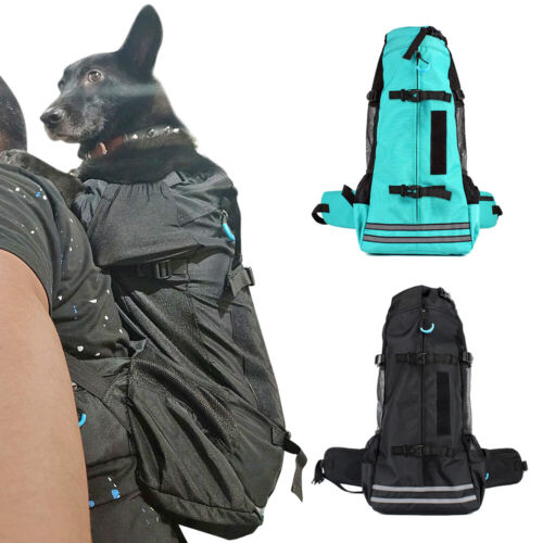 Adjustable Pet Front Cat Dog Carrier Backpack for Hiking Travel Bag Medium Large - Picture 1 of 14
