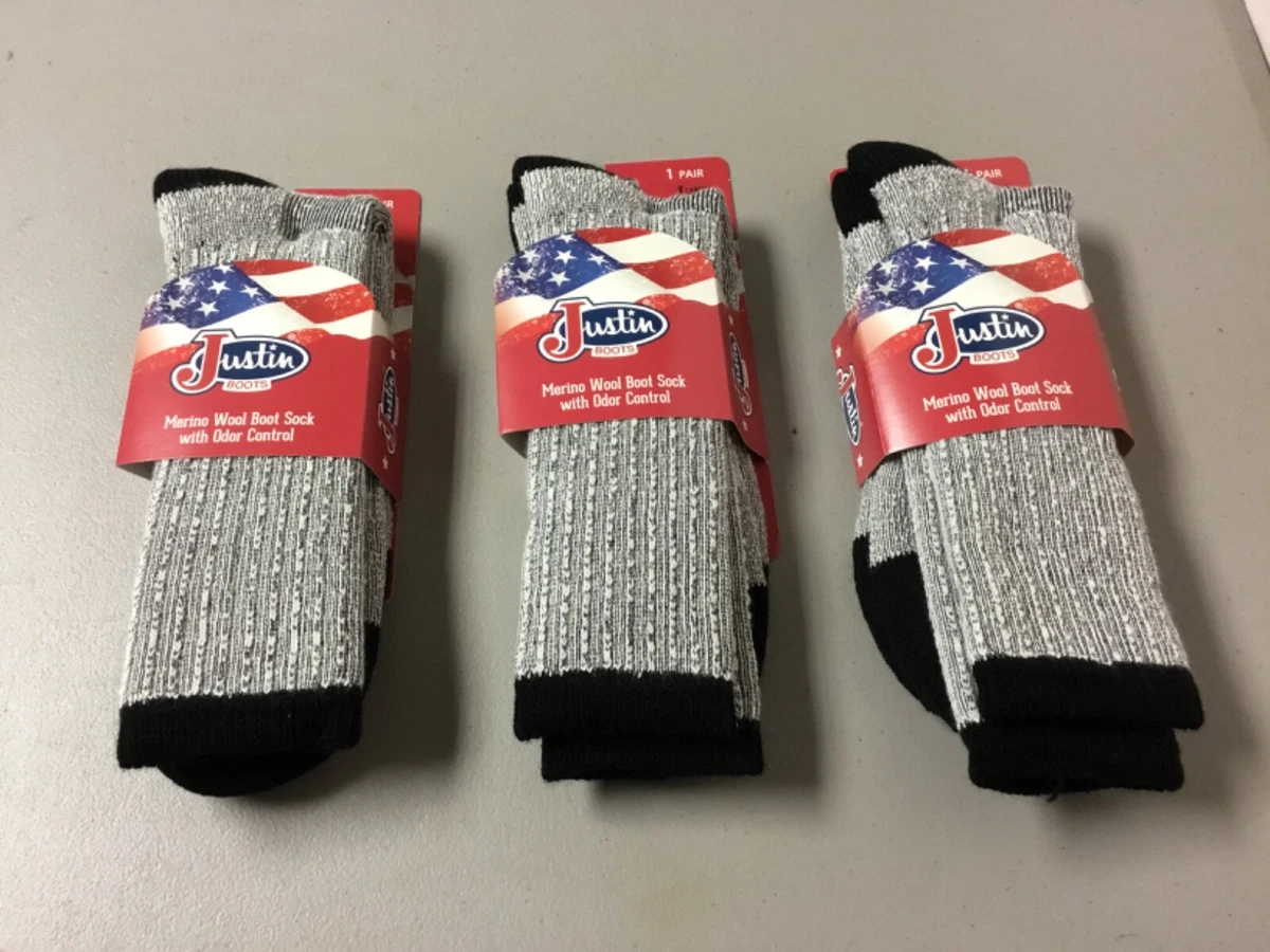justin boot socks