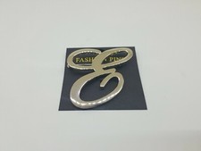 Letter "E" Initial Fashion Brooch Pin Lapel Pin Silver Tone