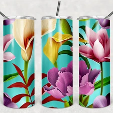 FLOWER 52- Includes One 20oz Metal Insulated Tumbler, Lid & Straw