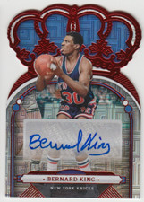 2022-23 Panini Crown Royale Asia Bernard King Red Mojo Infinite Auto 07/18 Read