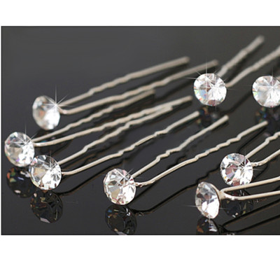 60 Forcine Per Capelli Con Strass - Per Matrimoni E Occasioni Speciali | Colore Argento - Foto 4