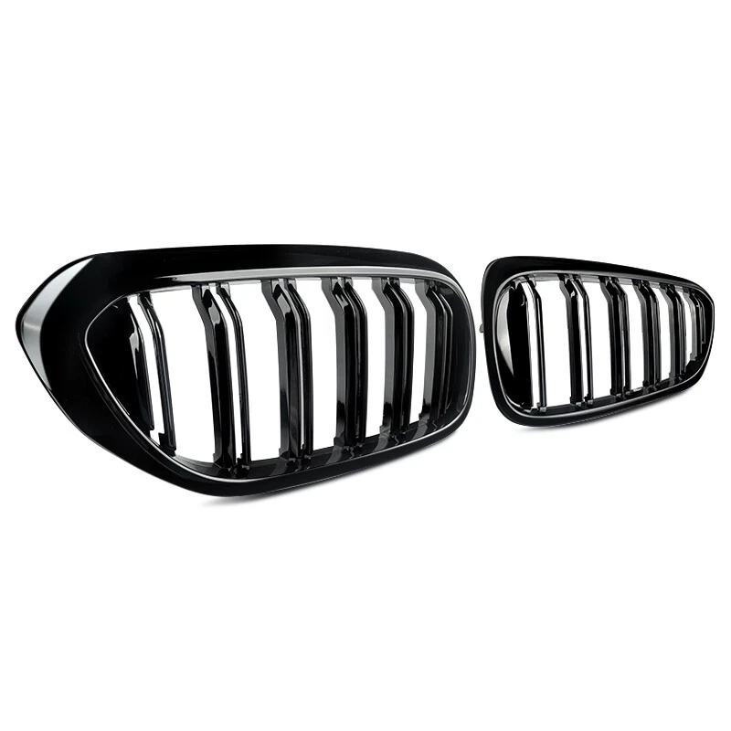 Gloss Black Fit BMW 5 Series G30 G31 530i 540i 2017-2020 Front Kidney Grille - Image 4 of 4