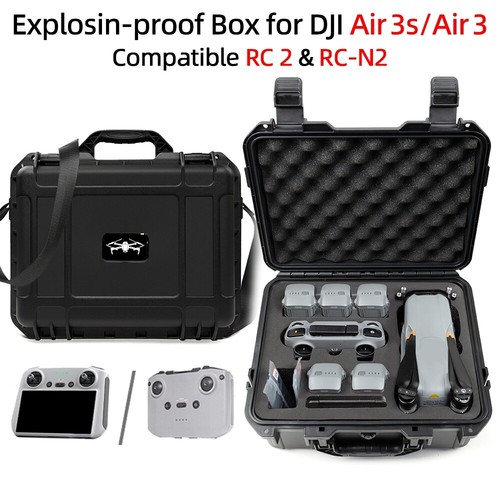 Portable Carrying Case Box Protective Storage Bag Suitcase for DJI AIR 3S/3 - Picture 4 of 12