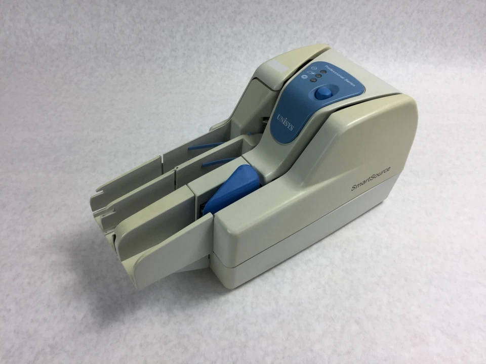 Unisys SmartSource Professional Check Scanner SSP 2-PK2 w/Power Supply & Cord - Image 2 of 4