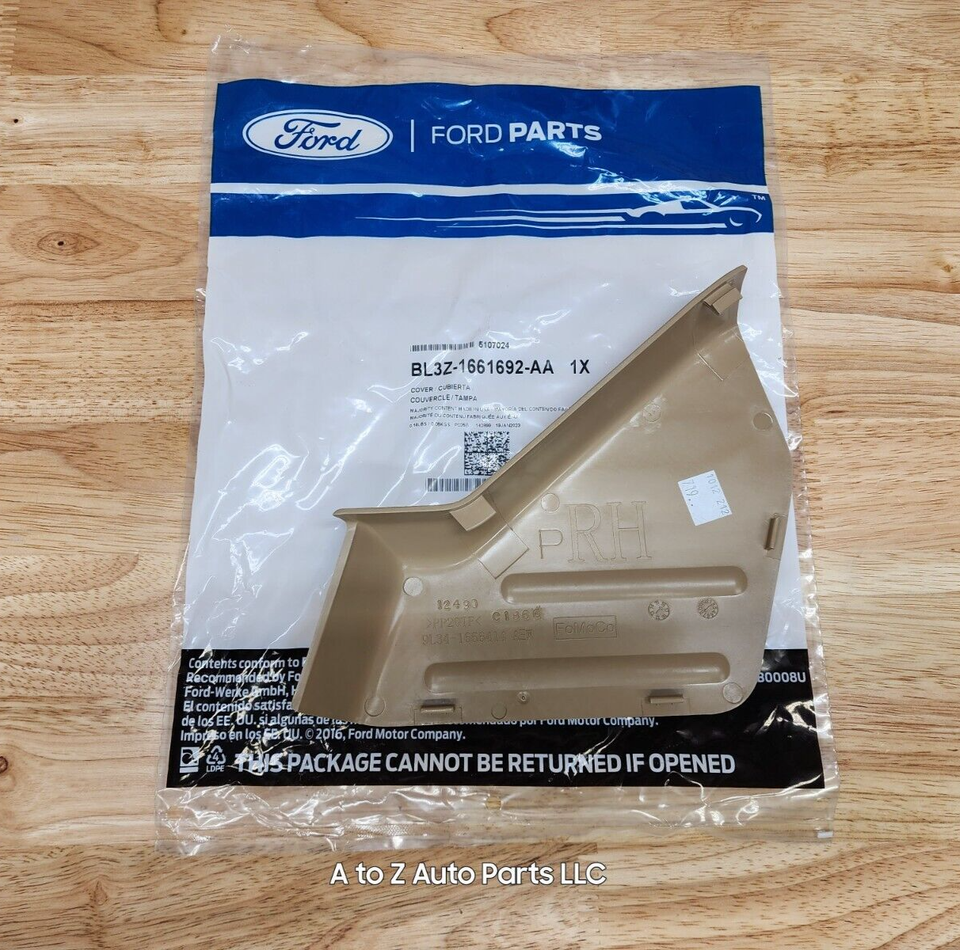 OEM Ford F-150 Driver Side Manual Seat Trim Panel - 2011-2014, Steel Gray 10 thumbnail image