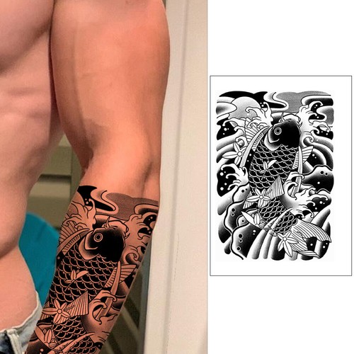 T# 2PCS Body Art Temporary Tattoo Useful Temporary Tatoo Sticker for Adult Women - Picture 4 of 12