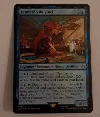 Leonardo da Vinci FOIL NM/M Assassin's Creed MTG Magic the